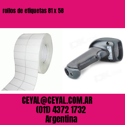 rollos de etiquetas 81 x 58