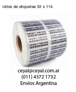 rollos de etiquetas 93 x 114