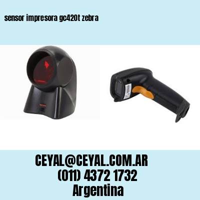 sensor impresora gc420t zebra