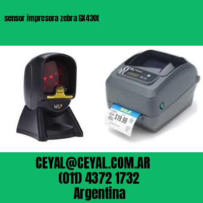 sensor impresora zebra GX430t