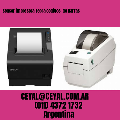 sensor impresora zebra codigos  de barras