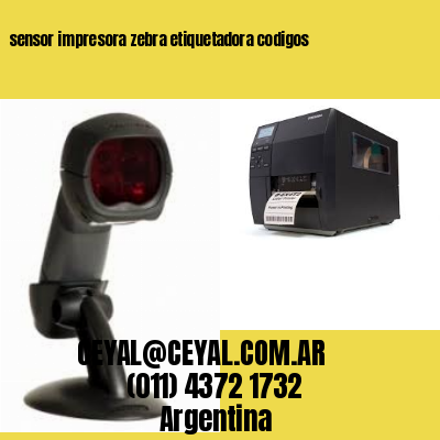 sensor impresora zebra etiquetadora codigos