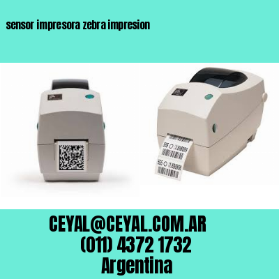 sensor impresora zebra impresion