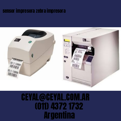 sensor impresora zebra impresora