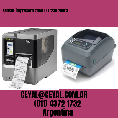 sensor impresora zm400 zt230 zebra