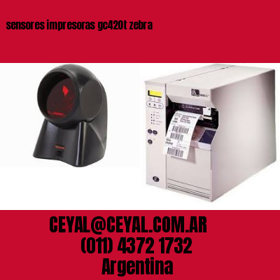 sensores impresoras gc420t zebra