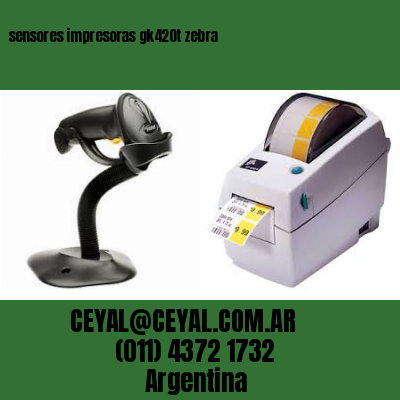sensores impresoras gk420t zebra