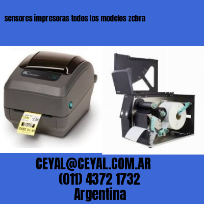 sensores impresoras todos los modelos zebra
