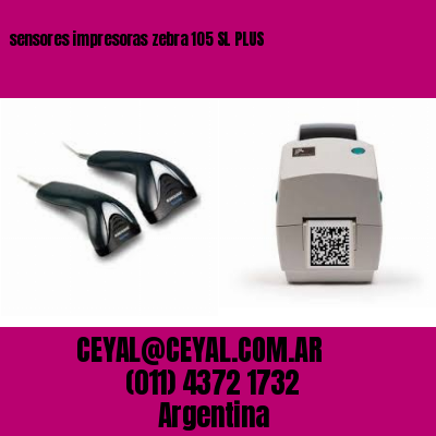 sensores impresoras zebra 105 SL PLUS