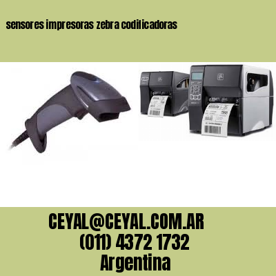 sensores impresoras zebra codificadoras