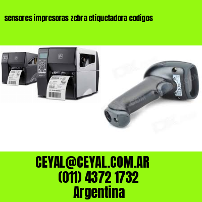 sensores impresoras zebra etiquetadora codigos