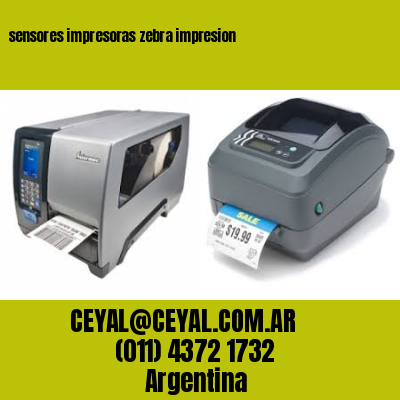 sensores impresoras zebra impresion