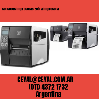 sensores impresoras zebra impresora