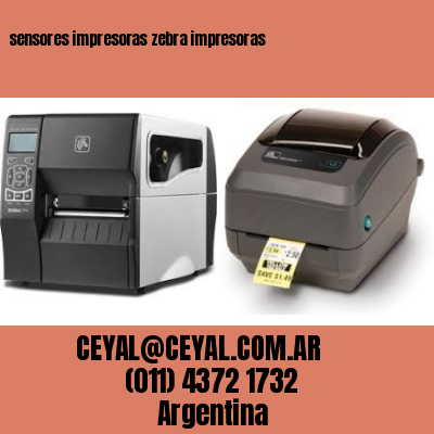 sensores impresoras zebra impresoras