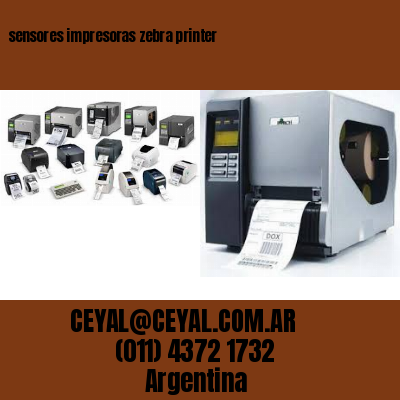 sensores impresoras zebra printer