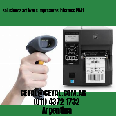 soluciones software impresoras Intermec PD41