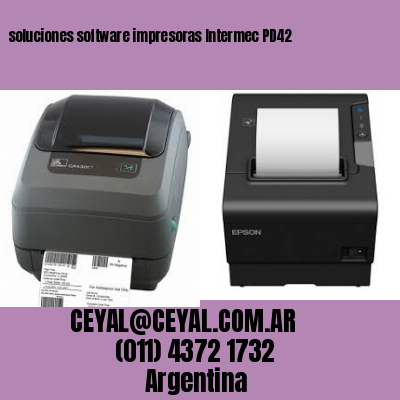 soluciones software impresoras Intermec PD42