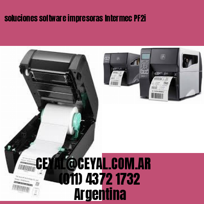 soluciones software impresoras Intermec PF2i