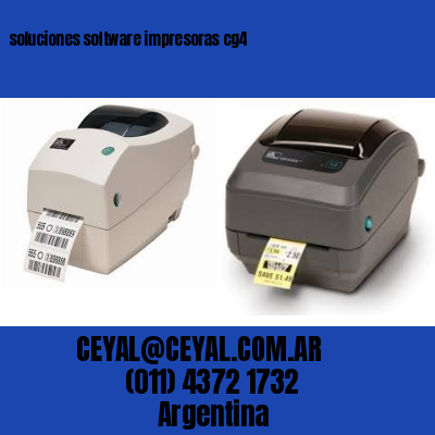 soluciones software impresoras cg4