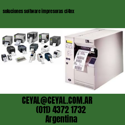 soluciones software impresoras cl4nx