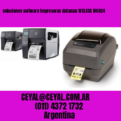 soluciones software impresoras datamax WCLASS W6024