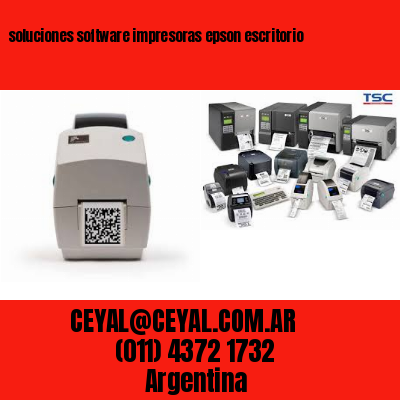 soluciones software impresoras epson escritorio