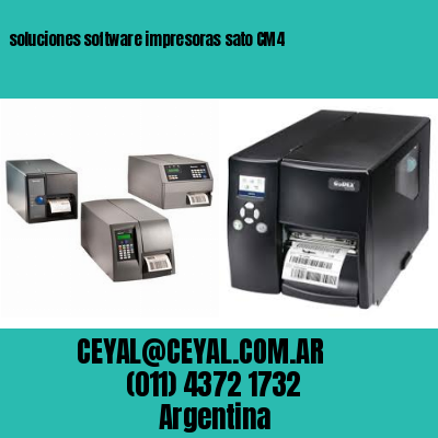 soluciones software impresoras sato CM4