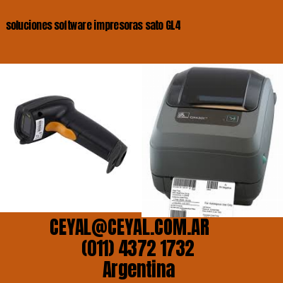 soluciones software impresoras sato GL4