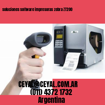 soluciones software impresoras zebra ZT200