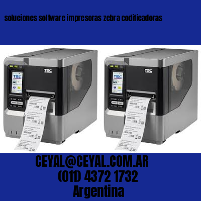 soluciones software impresoras zebra codificadoras