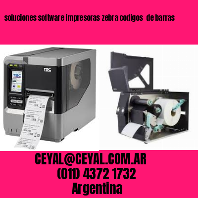soluciones software impresoras zebra codigos  de barras