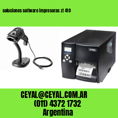soluciones software impresoras zt 410