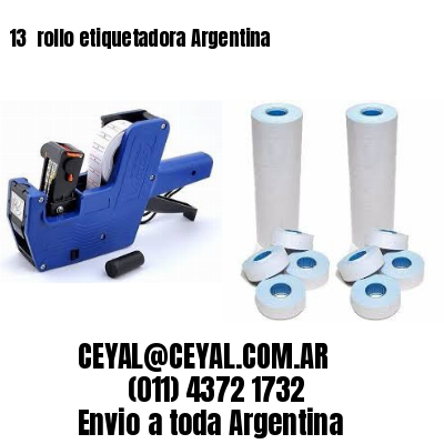 13 	rollo etiquetadora Argentina