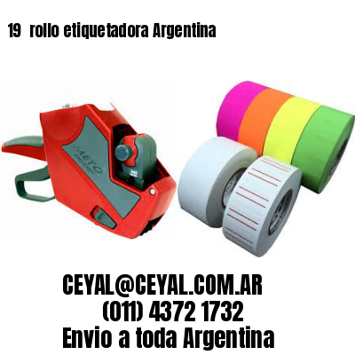 19 	rollo etiquetadora Argentina