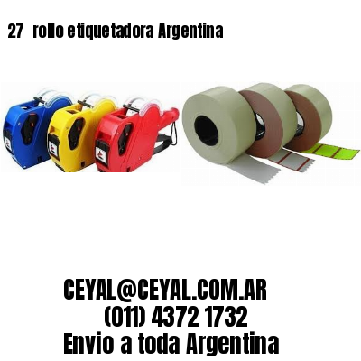 27 	rollo etiquetadora Argentina