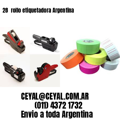 28 	rollo etiquetadora Argentina