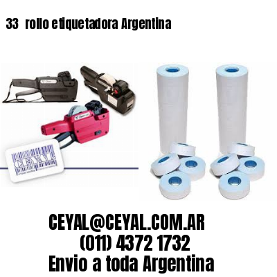 33 	rollo etiquetadora Argentina