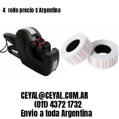 4 	rollo precio $ Argentina