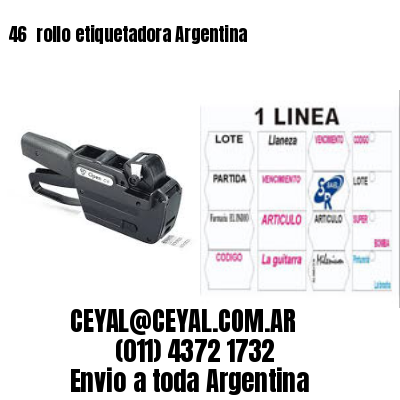 46 	rollo etiquetadora Argentina