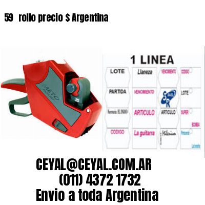 59 	rollo precio $ Argentina