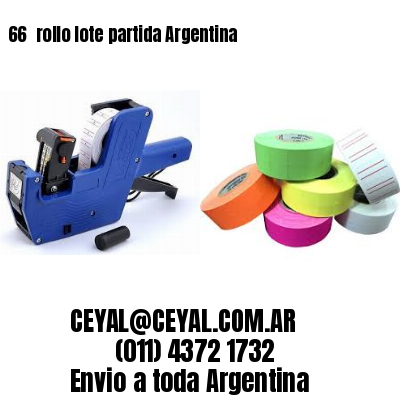 66 	rollo lote partida Argentina