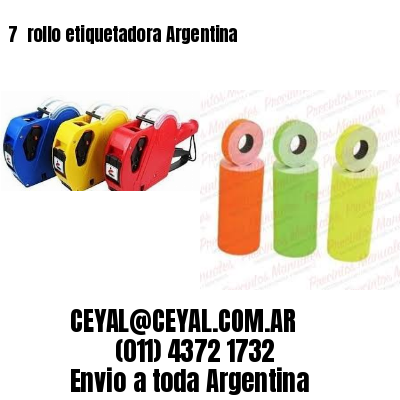 7 	rollo etiquetadora Argentina