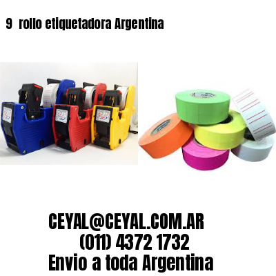 9 	rollo etiquetadora Argentina