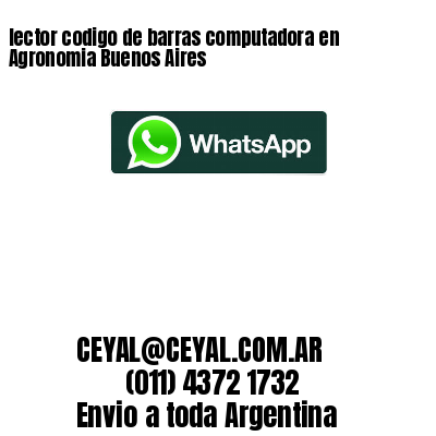 lector codigo de barras computadora en Agronomia Buenos Aires