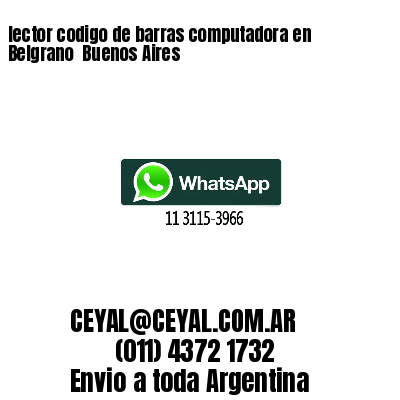 lector codigo de barras computadora en Belgrano  Buenos Aires