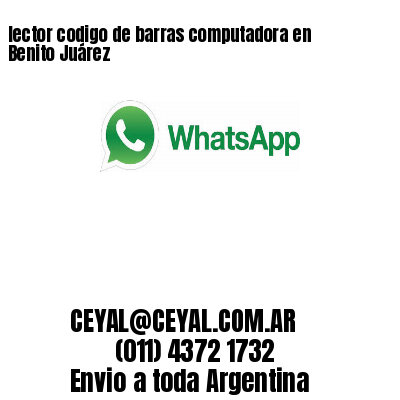lector codigo de barras computadora en Benito Juárez