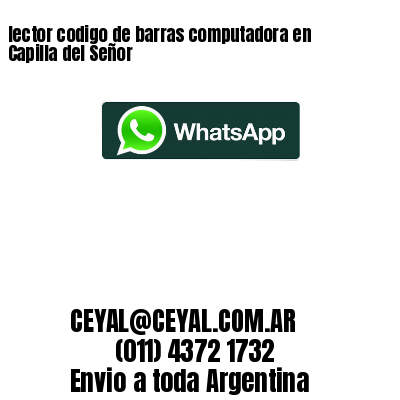 lector codigo de barras computadora en Capilla del Señor
