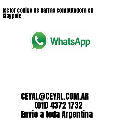 lector codigo de barras computadora en Claypole