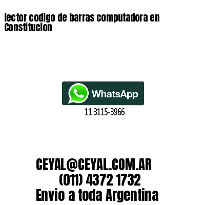 lector codigo de barras computadora en Constitucion