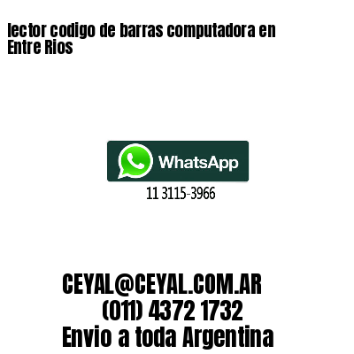 lector codigo de barras computadora en Entre Rios